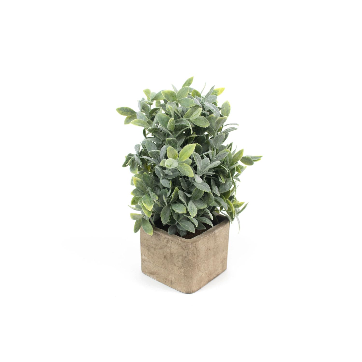 Artificial Sage Bush In A Square Pot