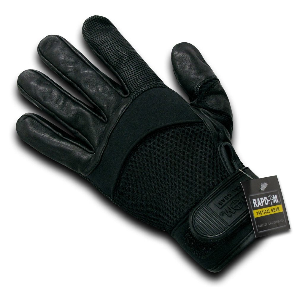 FoamMesh Digital Leather Glove, Black, M