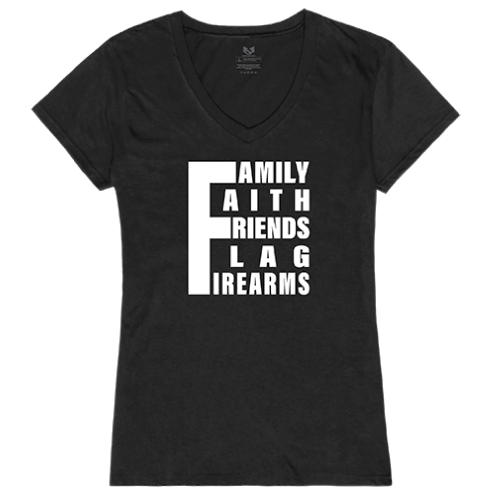 Graphic V-Neck, 5 Things YDMW 1, Black, 2X