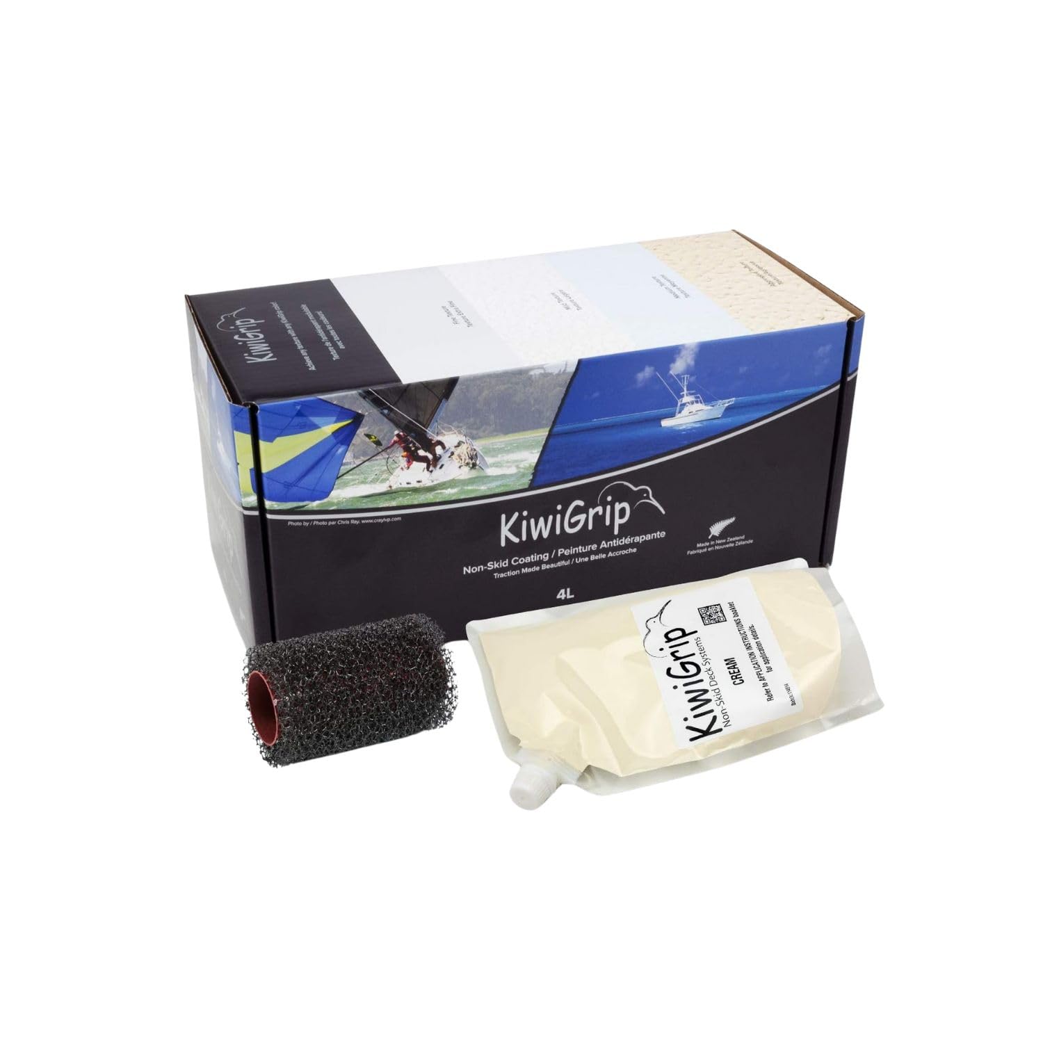 Casafoyer KIWIGRIP CREAM 4 LITER POUCH WITH ROLLER | (2 Units)