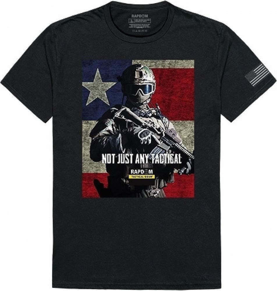 Tactical Graphic T,Not Just Any, Black, 2X