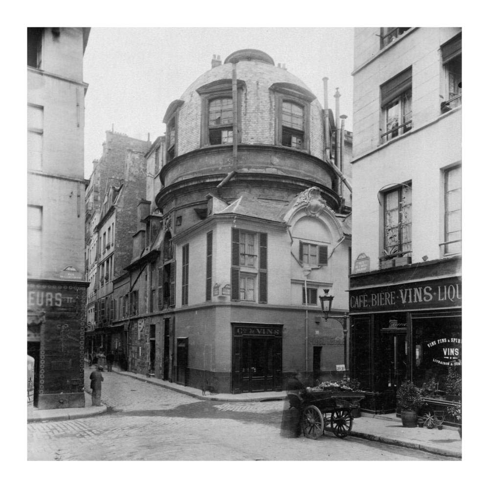 Paris, 1898 - The Old School of Medicine, rue de la Bcherie-Paper Art-18x18”