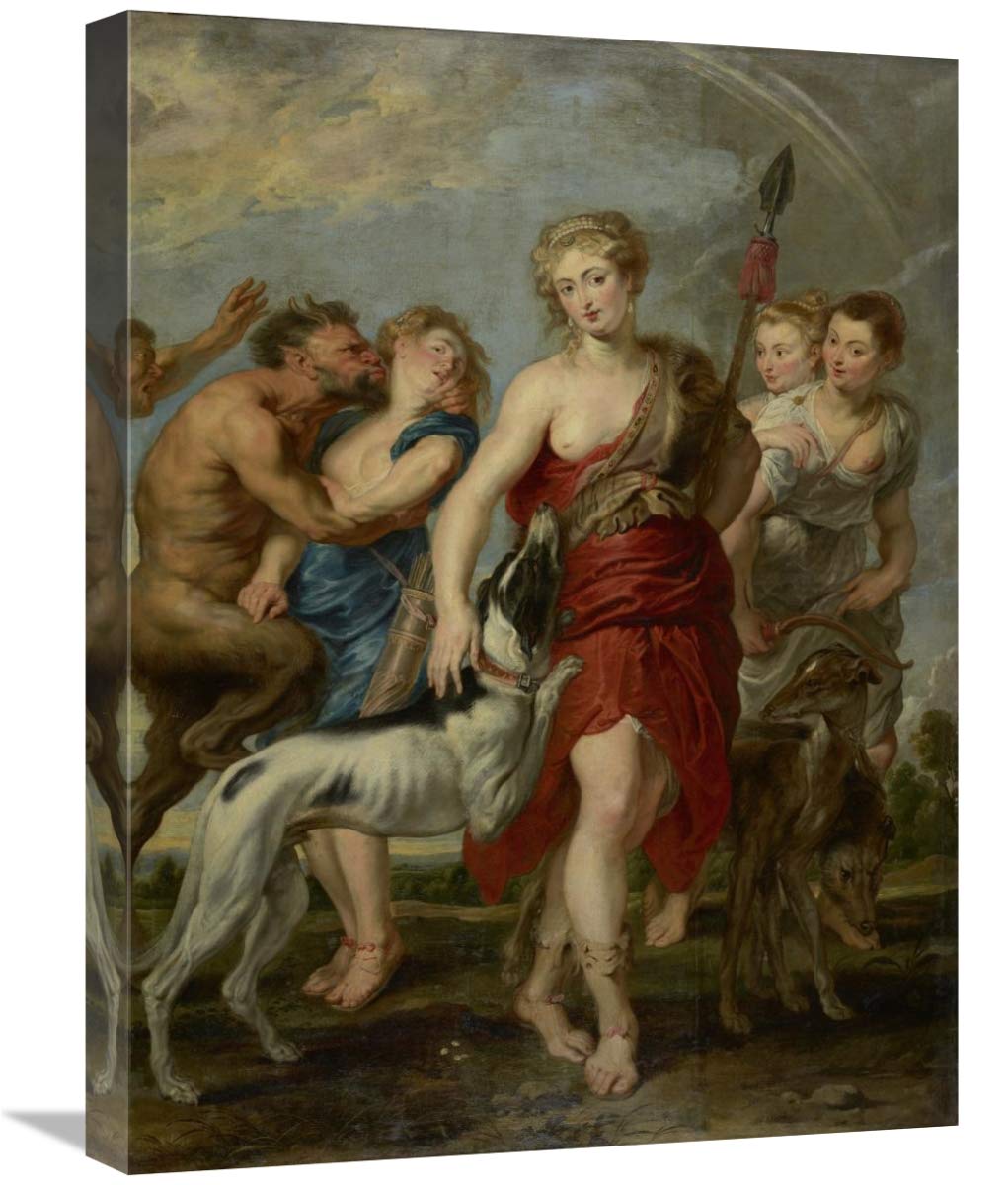 Diana and Her Nymphs on the Hunt-Canvas Art-18x24”