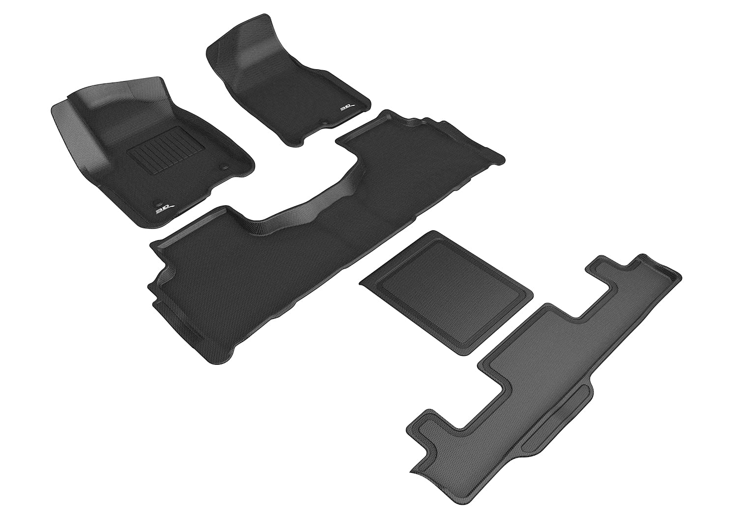 3D MAXpider CHEVROLET TAHOE 7-SEAT 2022-2022 KAGU BLACK R1 R2 R3