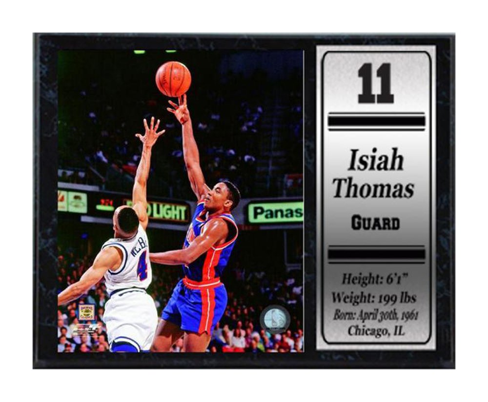 12X15 Stat Plaque - Isiah Thomas Detroit Pistons