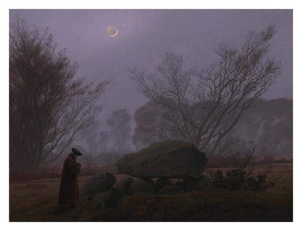 A Walk at Dusk-Paper Art-34x26”