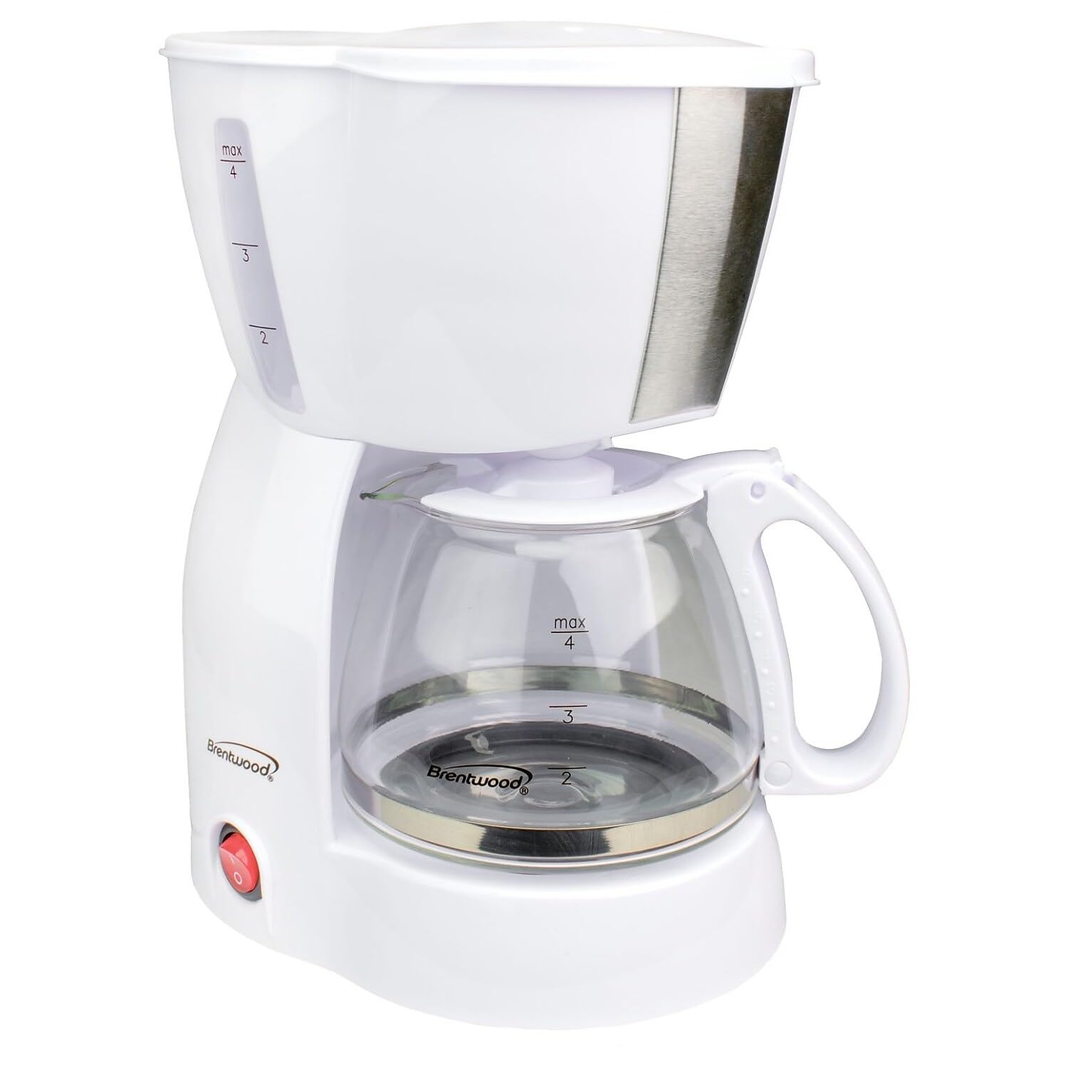 BRENTWOOD 4-CUP COFFEE MAKER - WHITE