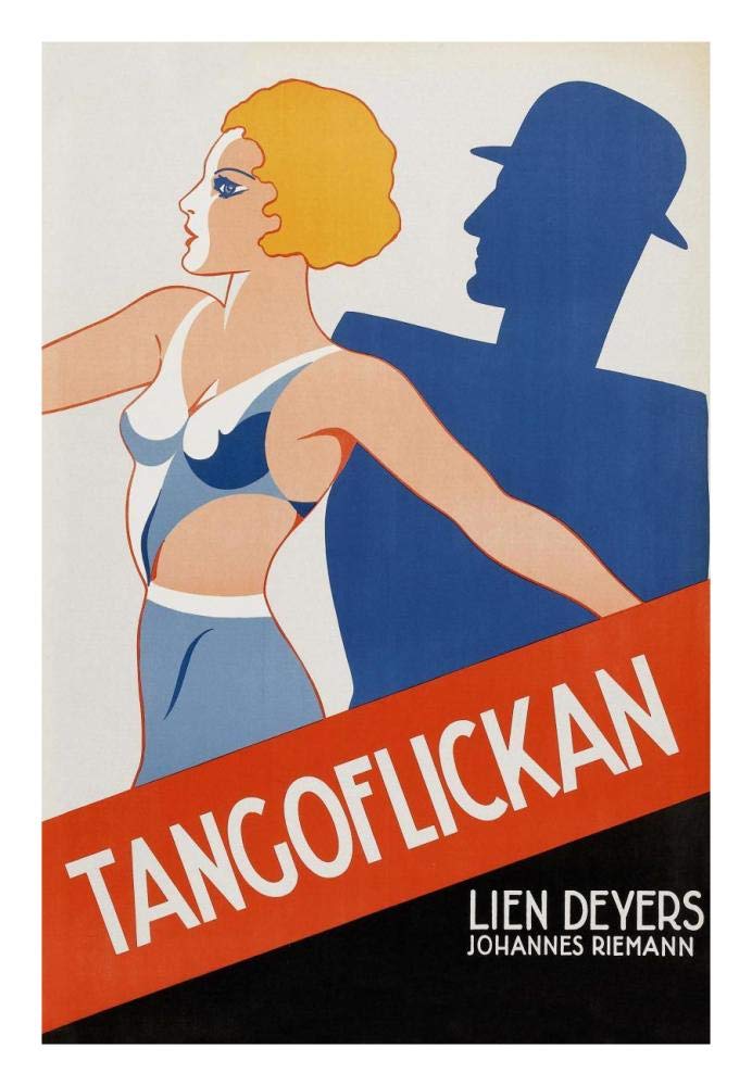 Vintage Film Posters: Tango Movies Tangoflickan-Paper Art-18”x26”