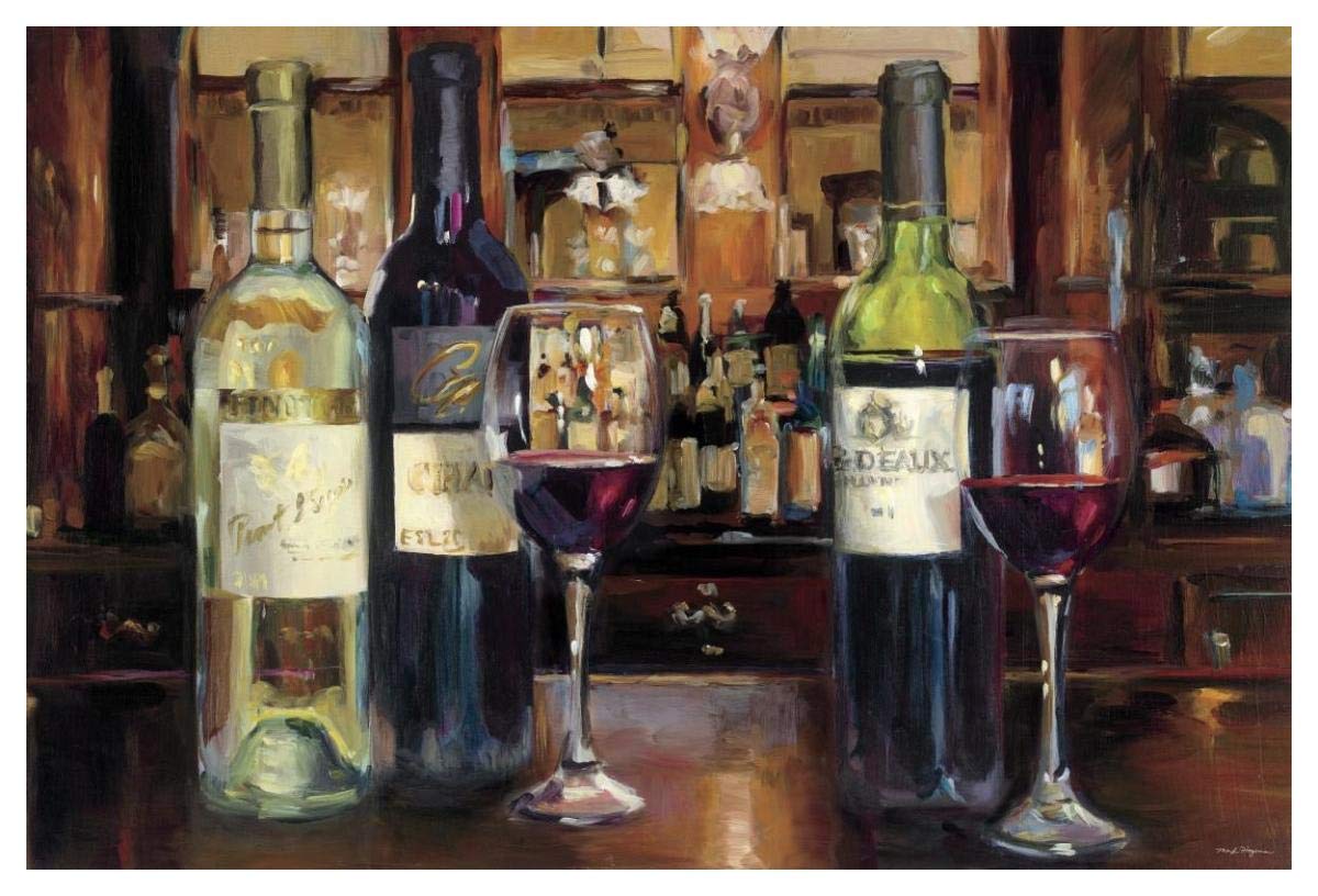A Reflection of Wine -Paper Art-50x34”