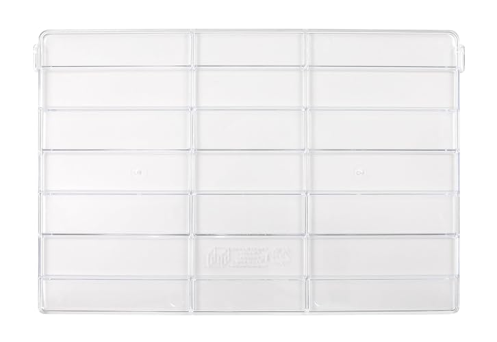 Cross Divider, for bin (QUS270), clear (pack of 6), Made in USA