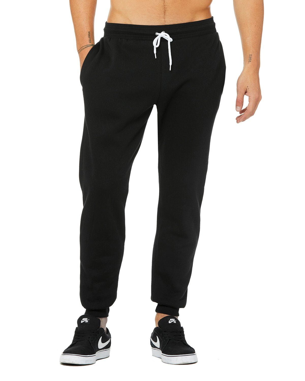 BELLA + CANVAS Unisex Joggers - Black, S