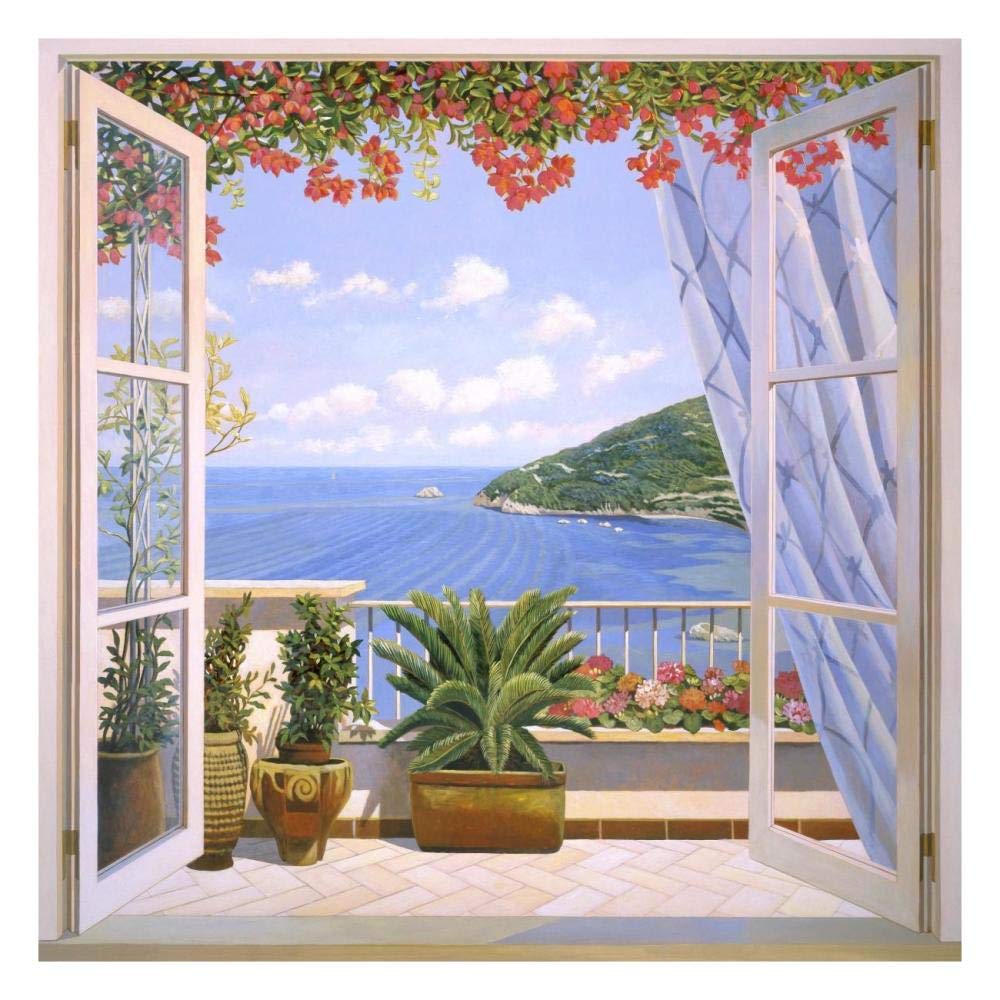 Finestra sul mare-Paper Art-26x26”