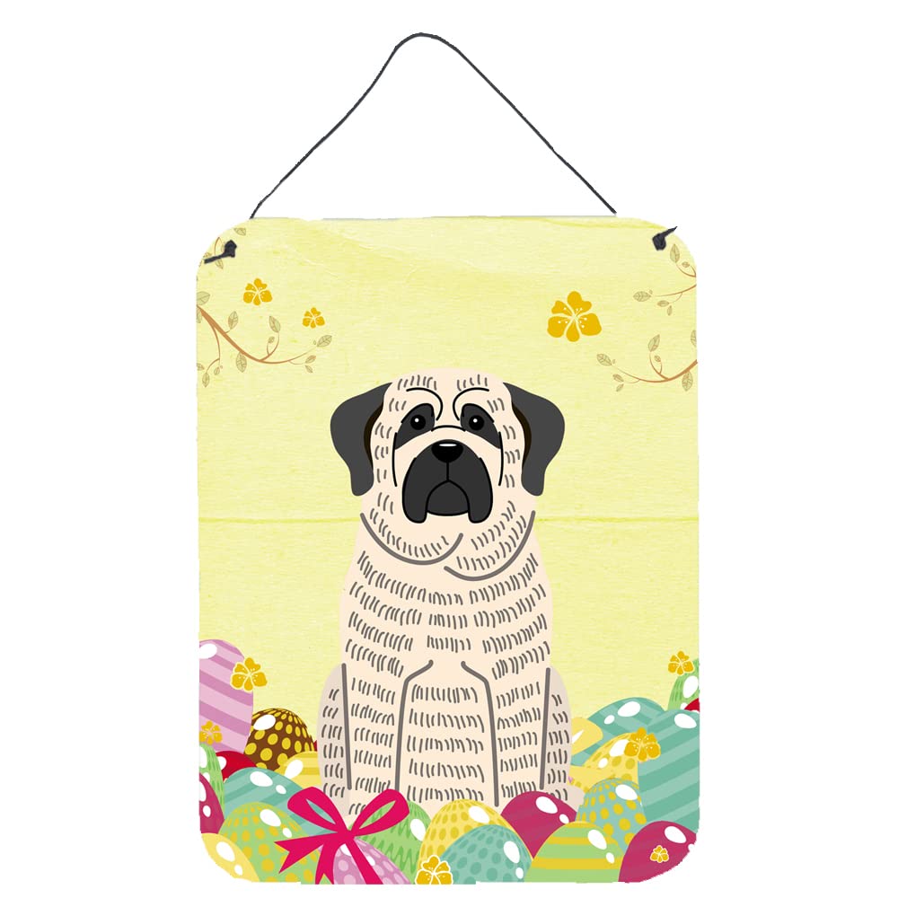 Easter Eggs Design with Dog Wall or Door Hanging Prints