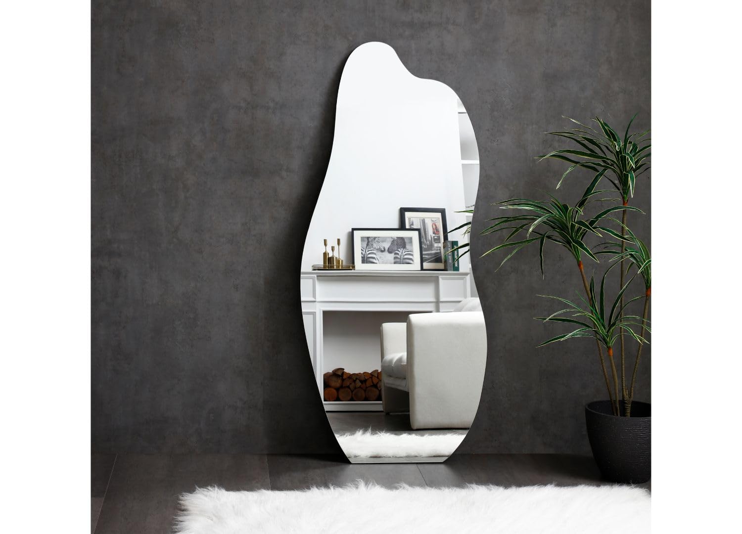 Jemma Asymmetric Floor Mirror, 5MM Thickness.