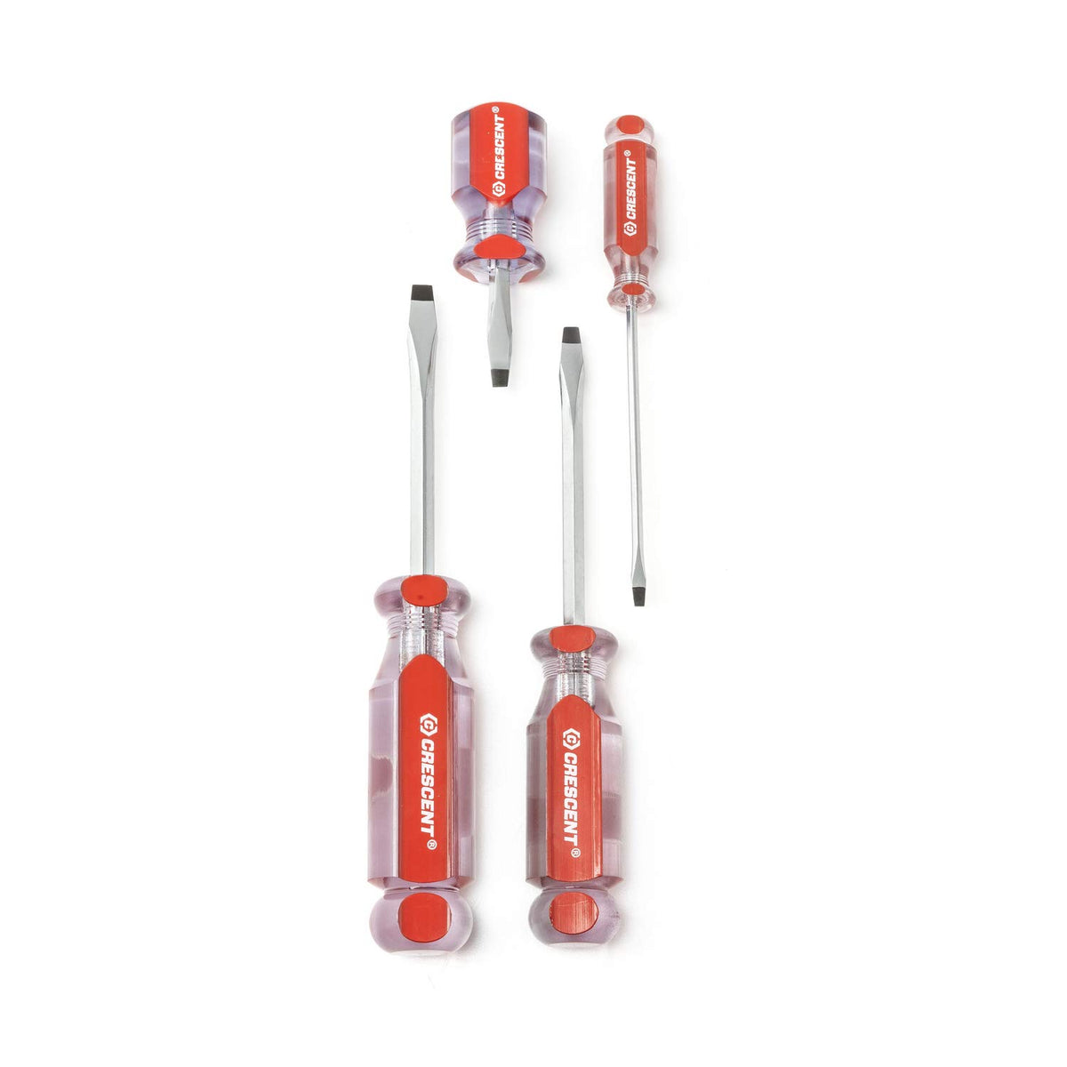 Crescent Cs4Pcs 4 Pc Slotted Acetate Screwdriver Set