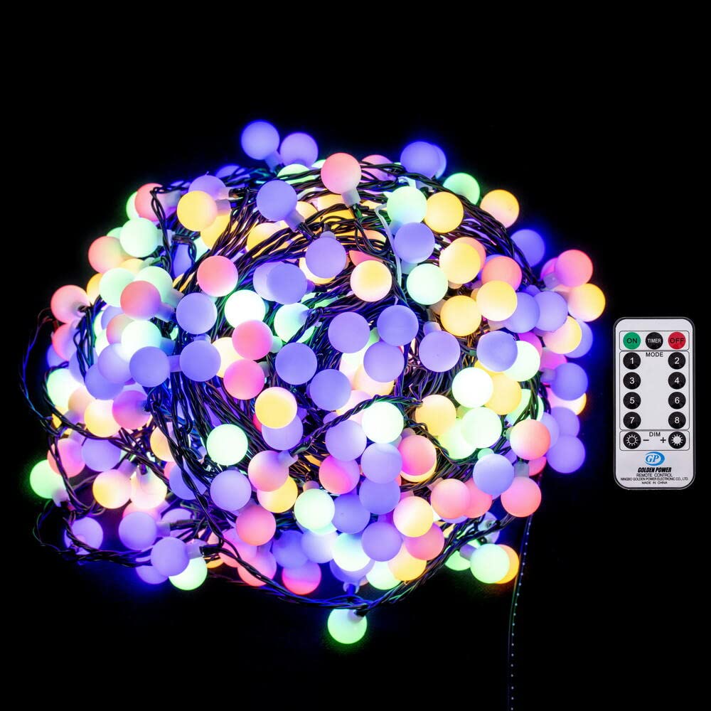 Casafoyer Multicolor LED Cherry Light Set - 4 Lights, Indoor/Outdoor, Remote Control ( Pack of 2 )