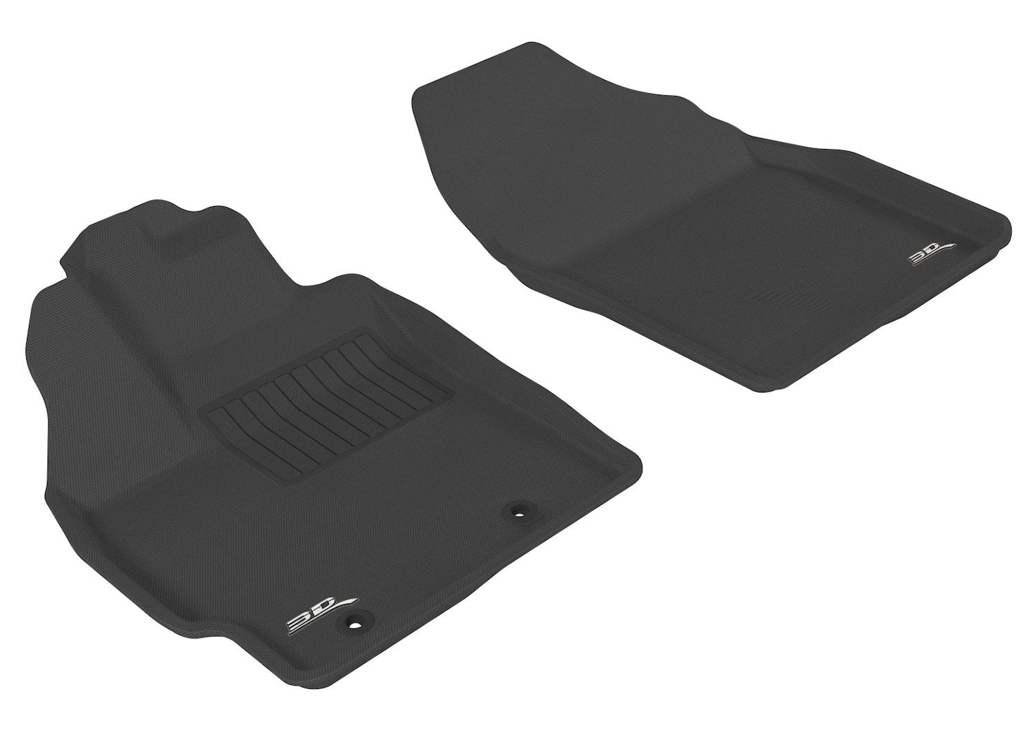 3D MAXpider TOYOTA PRIUS 2010-2011 KAGU BLACK R1 (RETENTION HOOKS IN DRIVERS SIDE FLOOR
