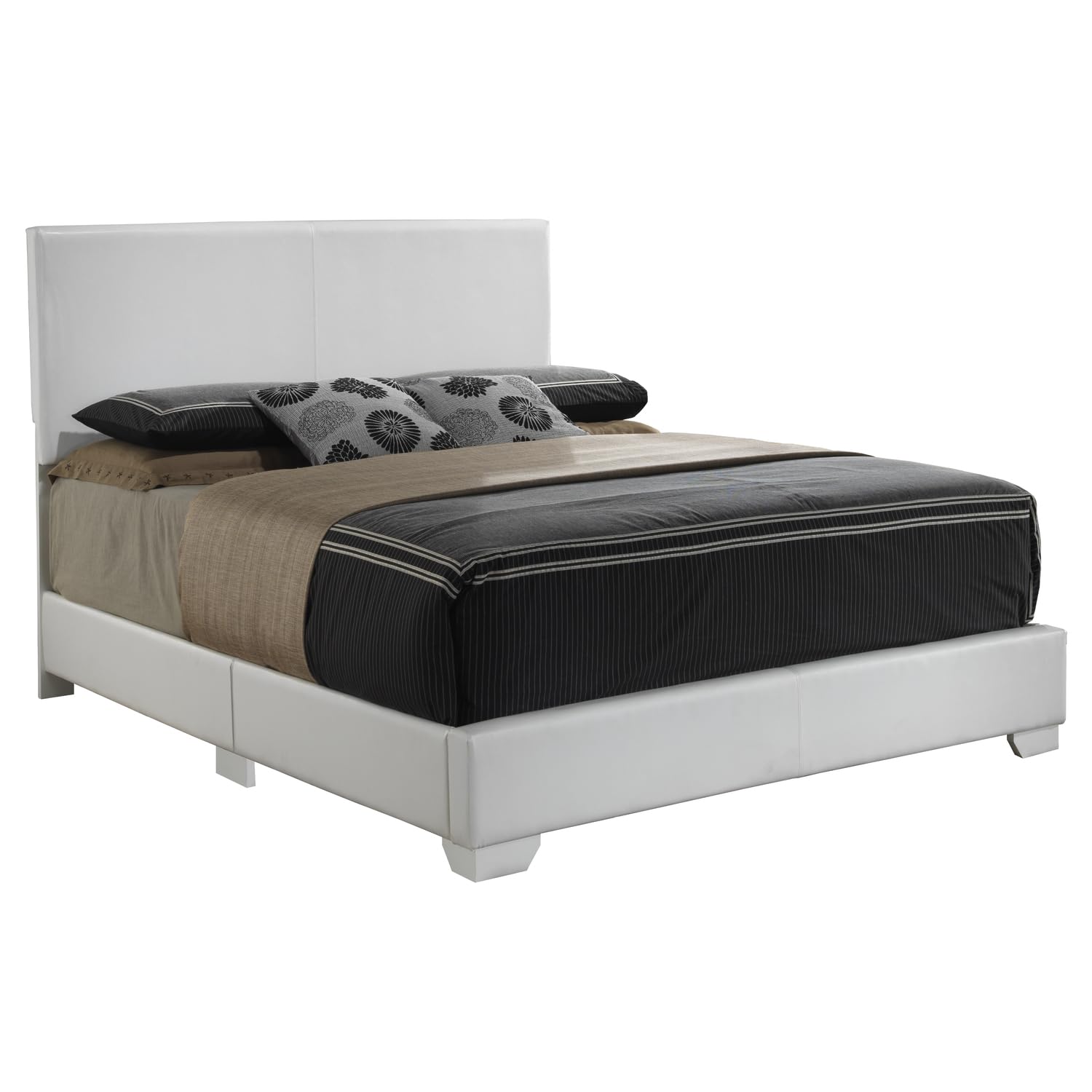 Aaron White King Panel Bed