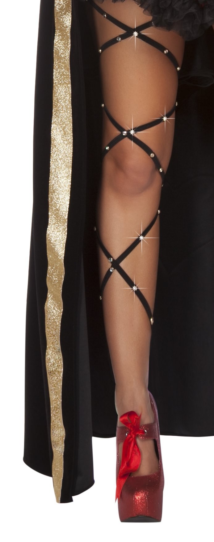 4644 - Rhinestone Thigh Wrap - As Shown / O/S