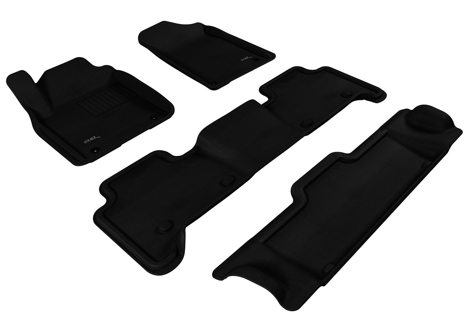 3D MAXpider INFINITI QX80 7-SEAT 2014-2022 / QX56 2011-2013 KAGU BLACK R1 R2 R3