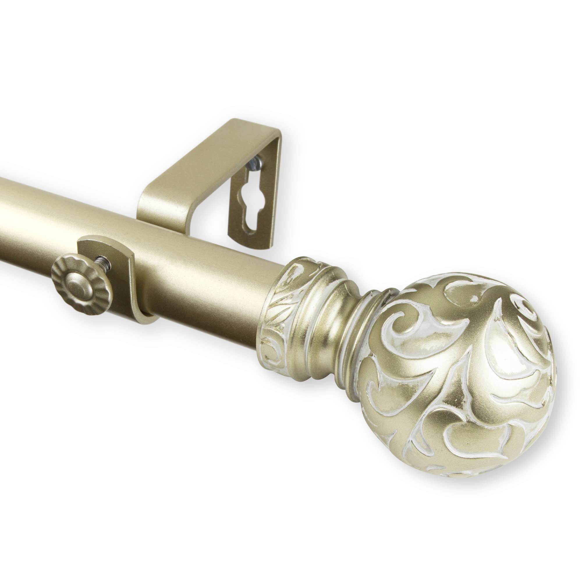 Terreca Curtain Rod 1 OD 160-240 inch  - Gold