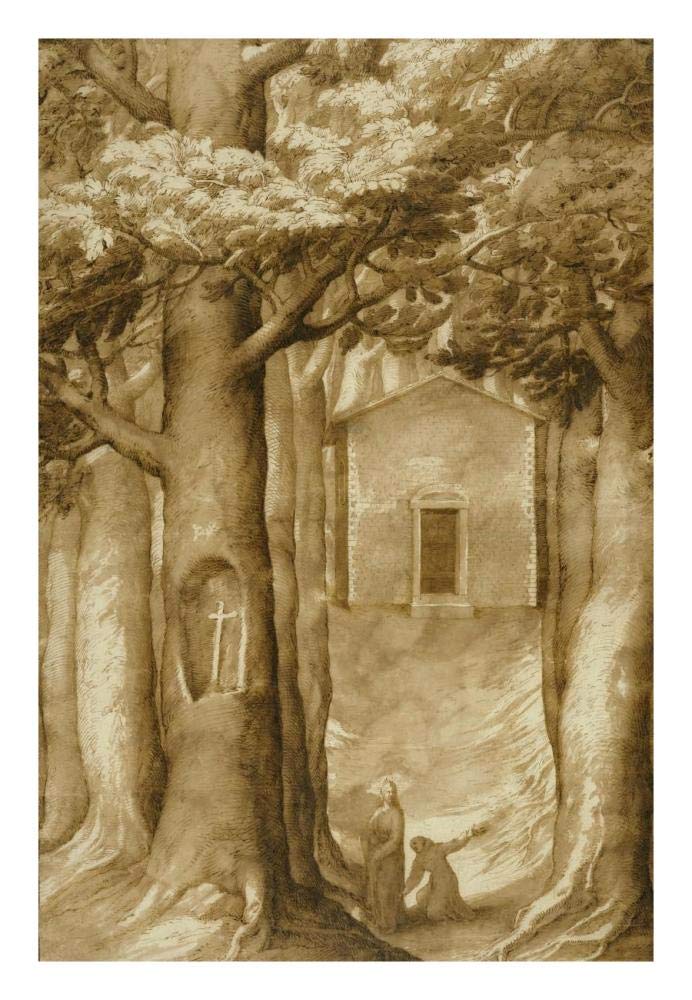 La Verna: The Chapel of the Blessed Giovanni della Verna-Paper Art-18x26”