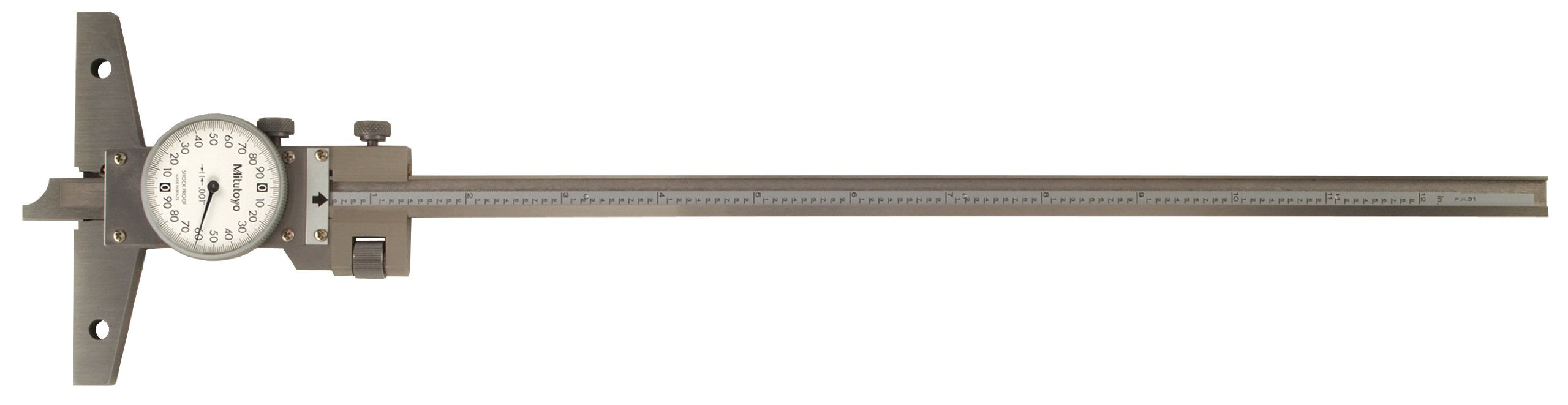 Dial Dpth Gage, Dial, 0-12 In, .0001 In