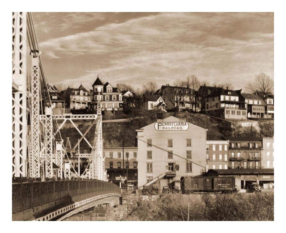 Part of Phillipsburg, New Jersey, 1935-Paper Art-24x20”