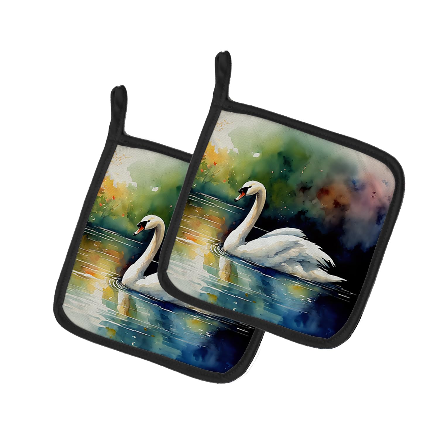 Swan Pair of Pot Holders