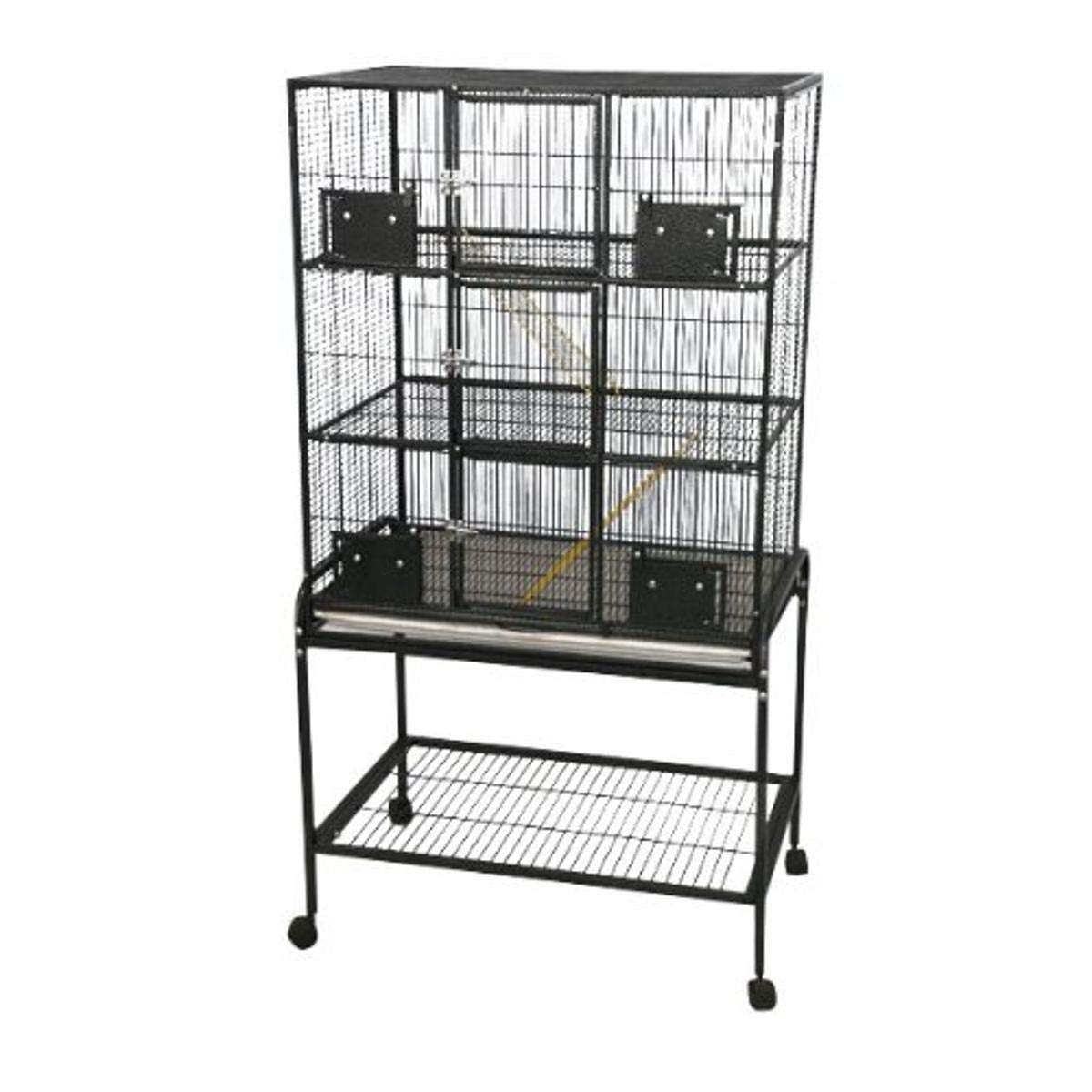 32x22″ - 3 Level Animal Cage with Removable Base 13221-SA Platinum″