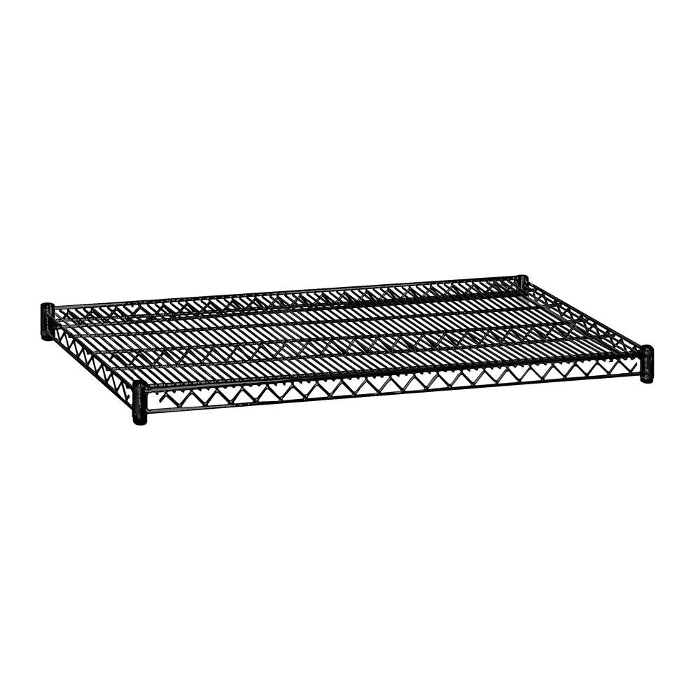 Additional Shelf - for Wire Shelving - 48 Inches Wide - 24 Inches Deep - Black