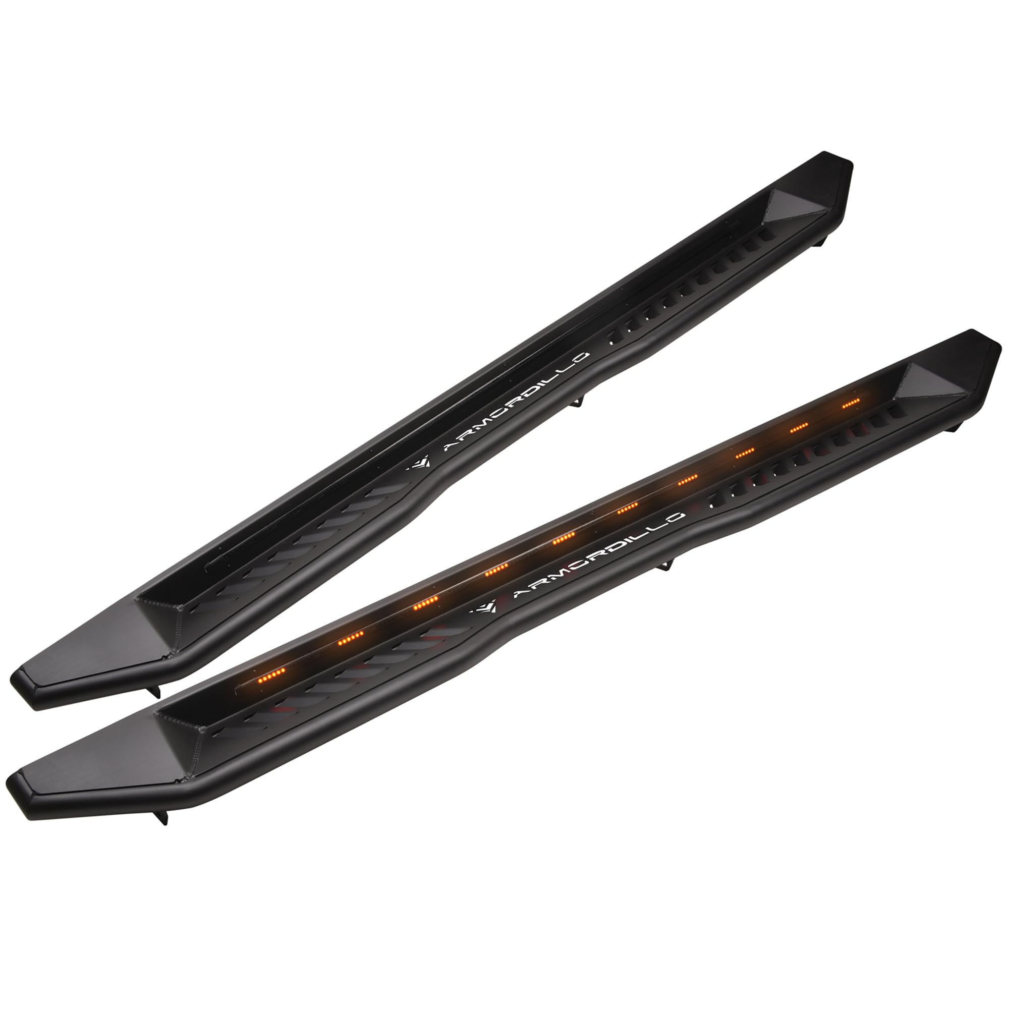 Armordillo 2005-2023 Toyota Tacoma - Double Cab FX Running Board w/ LED - Matte Black