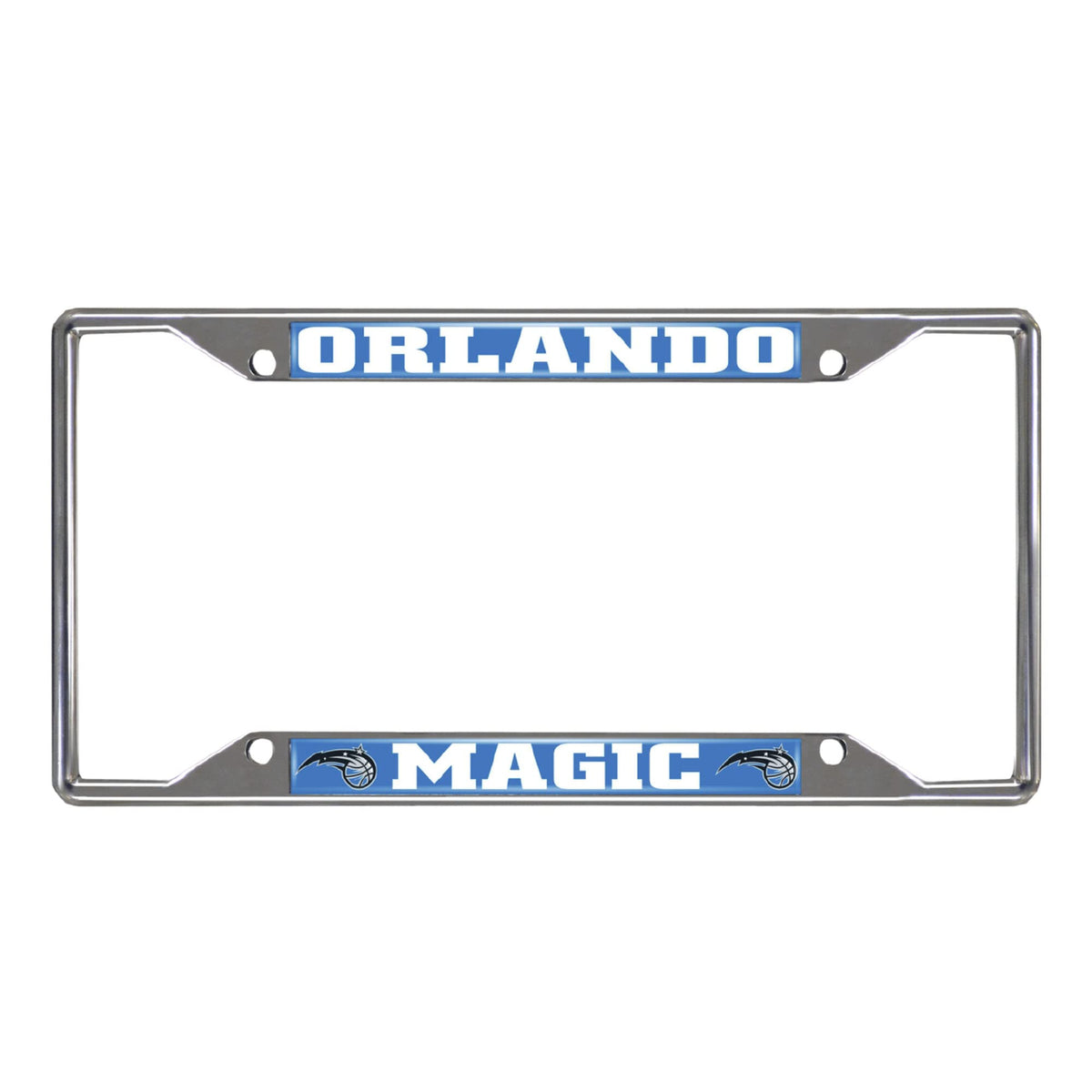 Fanmats - 14877 Nba Orlando Magic Chrome License Plate Frame 6.25X12.25