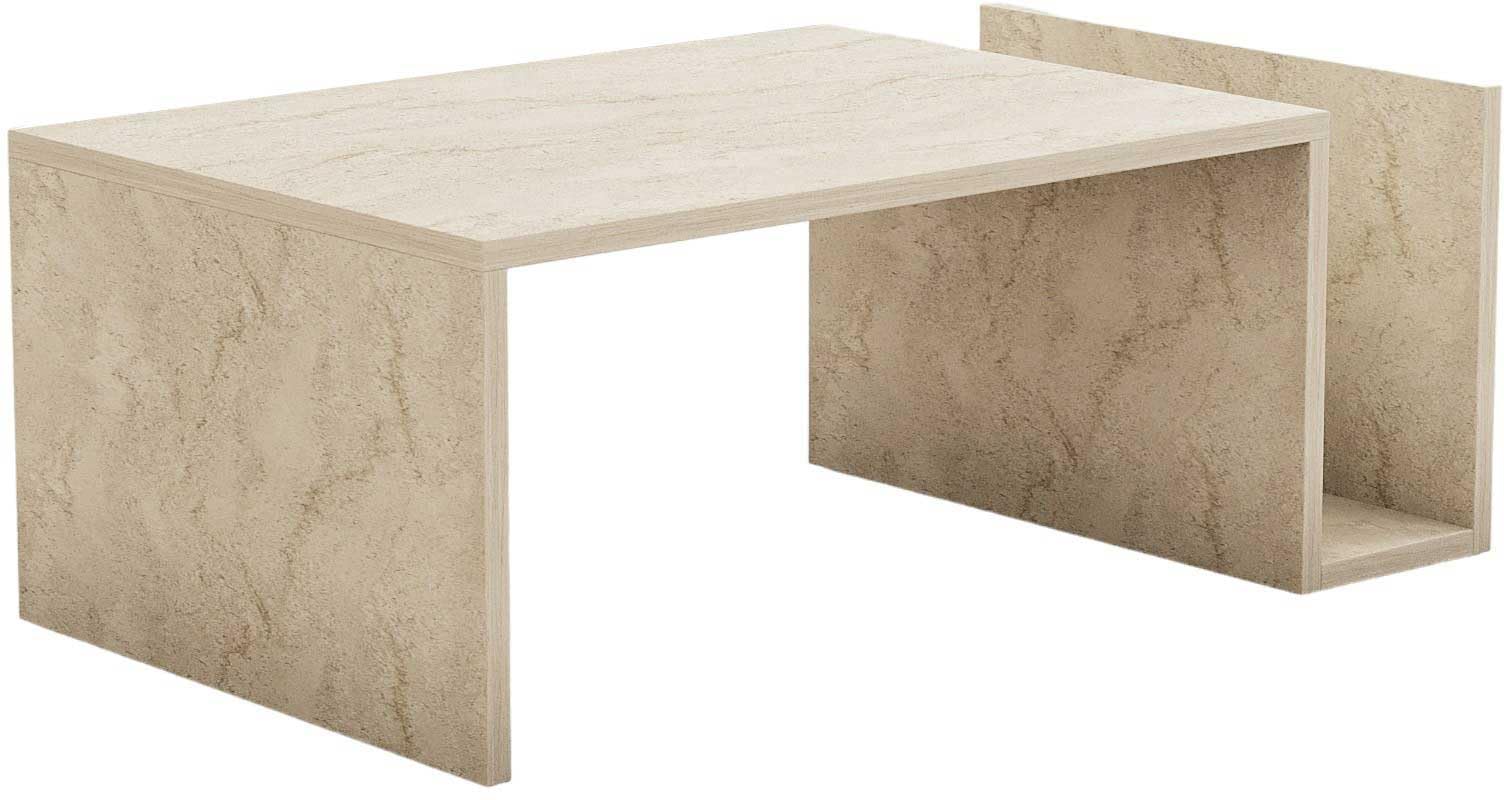 Asir Group 495SSE2115 Coffee Table, Travertine