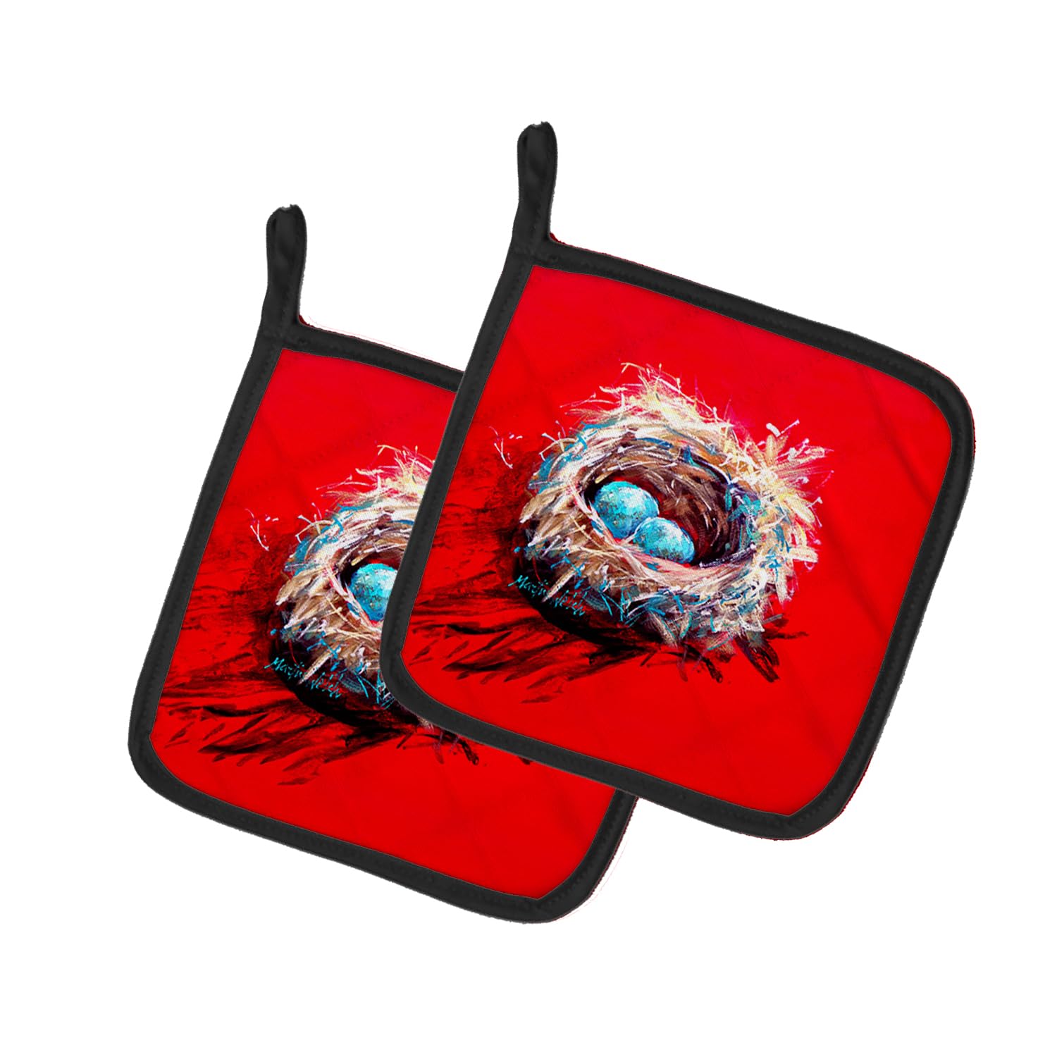 Egg-Stra Special Bird Nest Pair of Pot Holders