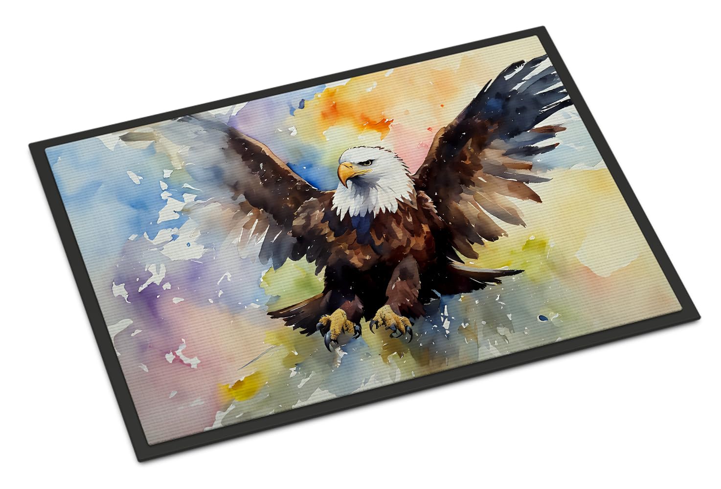 Carolines Treasures DAC3212JMAT Eagle Doormat Front Door Mat Indoor Outdoor Rugs for Entryway, Non Slip Washable Low Pile, 24H X 36W