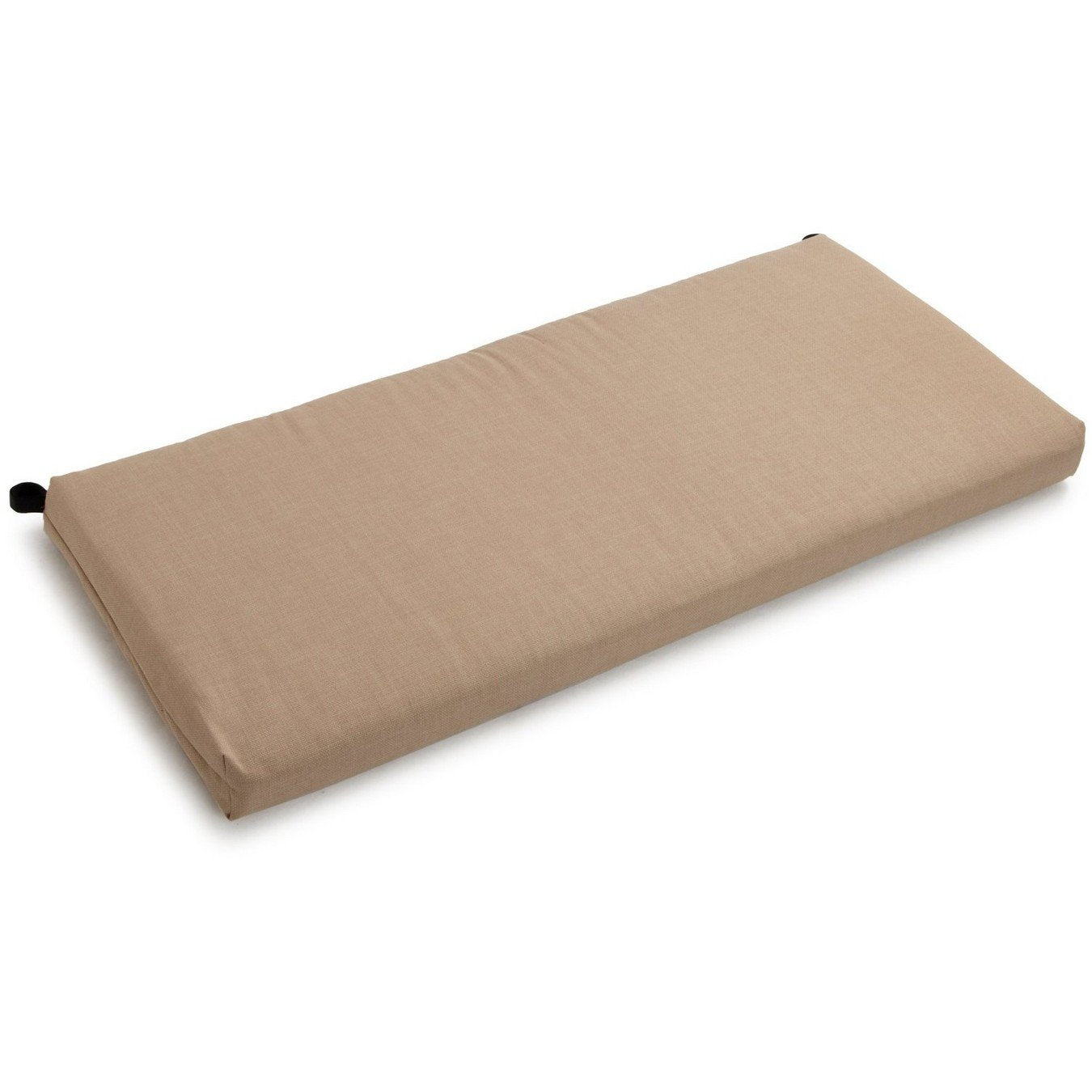 45-inch by 19-inch Outdoor Spun Polyester Loveseat Cushion - Sandstone