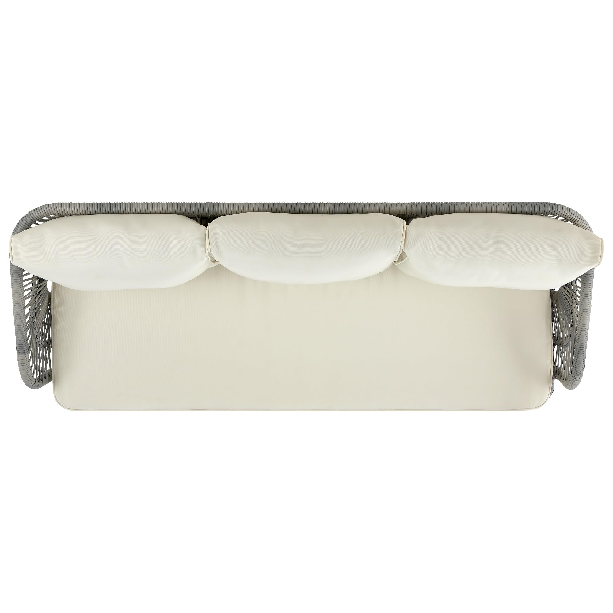 Riviera Patio 5-Person Conversation Set with Coffee Table with Cream Cushions