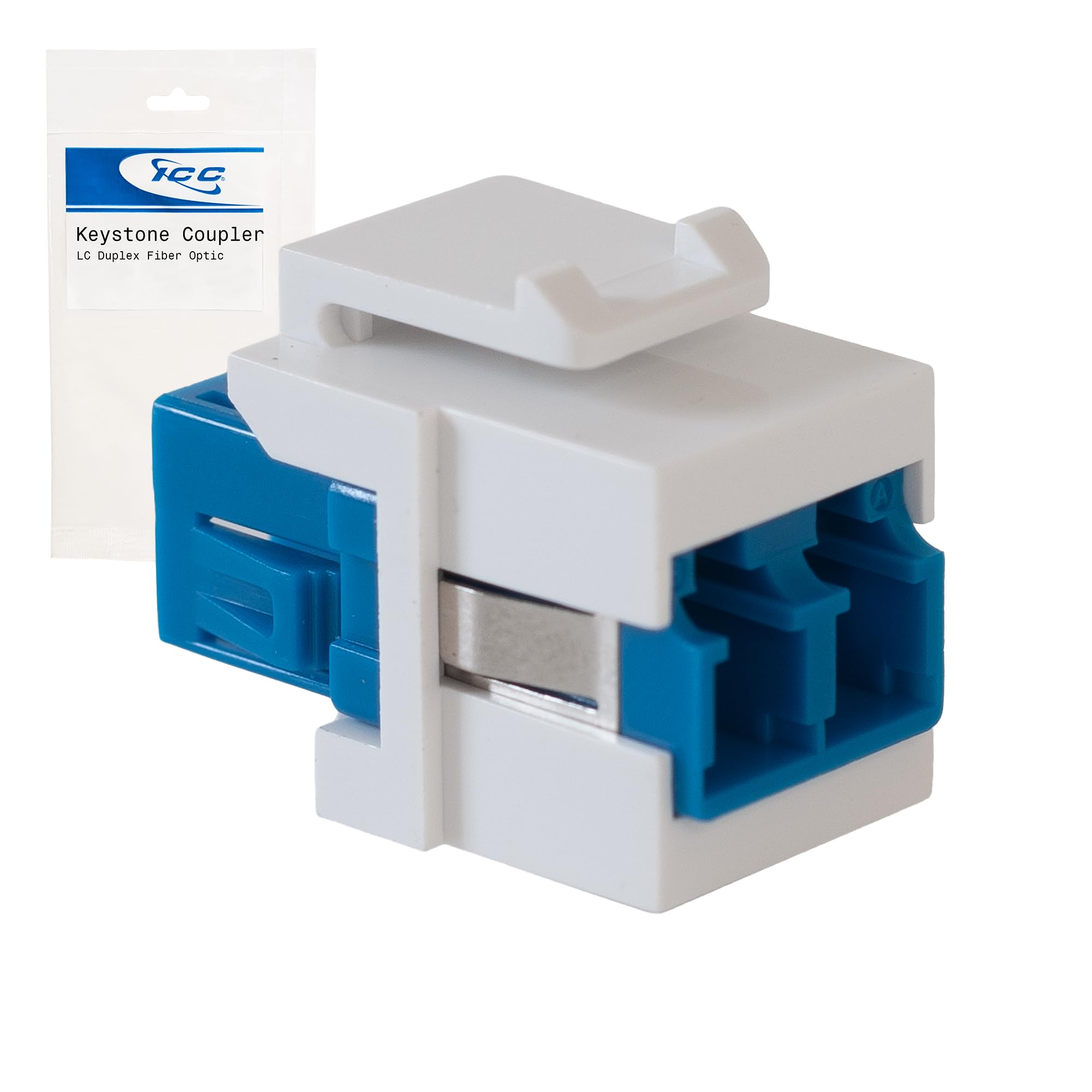 MODULE FIBER OPTIC, LC, DUPLEX, WHITE