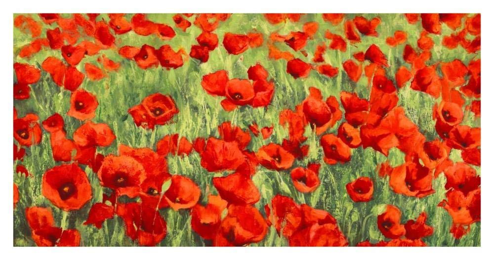 Poppy Field-Paper Art-38x20”