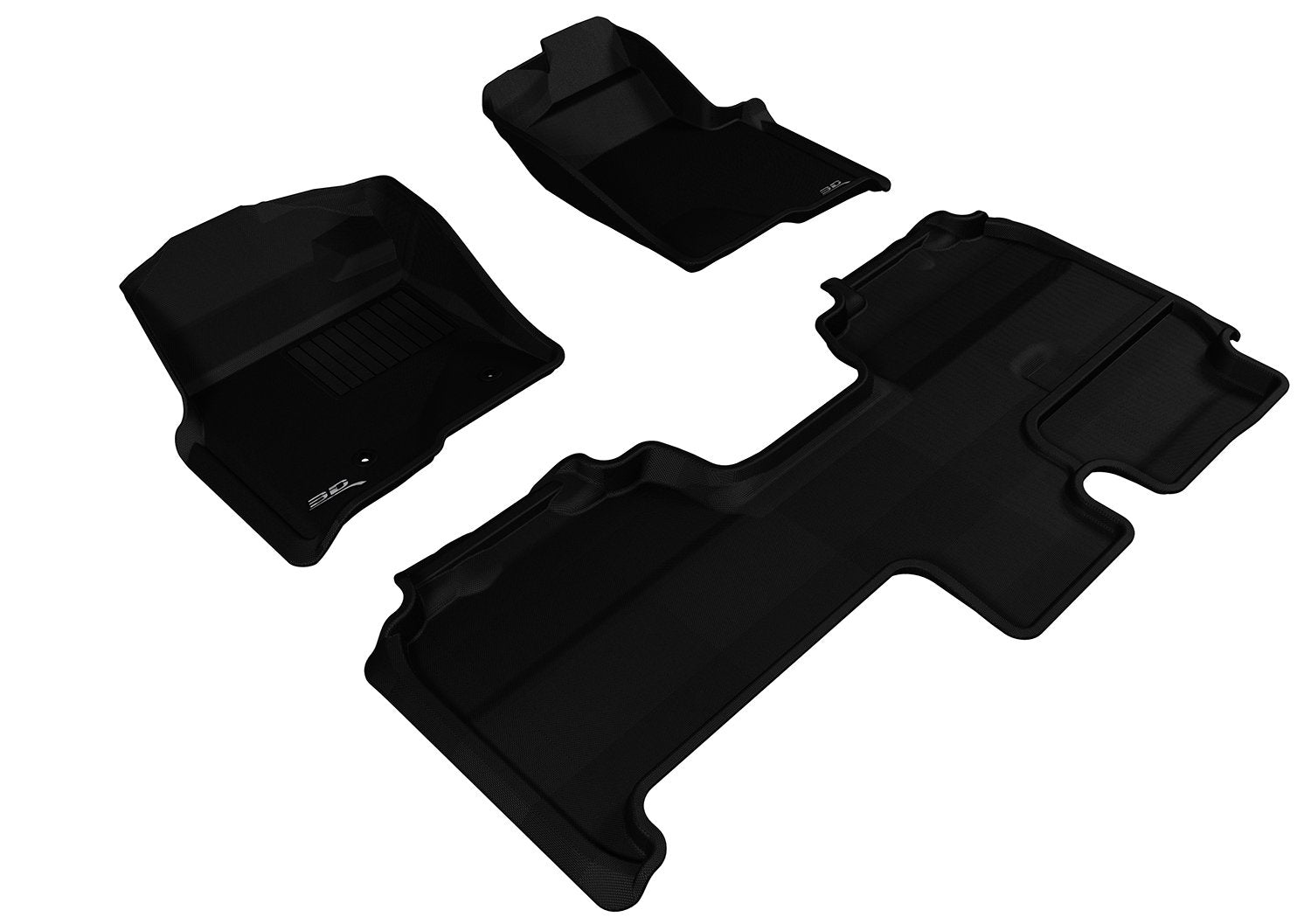 3D MAXpider FORD F-150 2010-2014 SUPERCAB KAGU BLACK R1 R2 (2 POSTS, WITH HEATING DUCT, NOT FIT 4X4 M/T FLOOR SHIFTER, TRIM TO FIT SUBWOOFER)