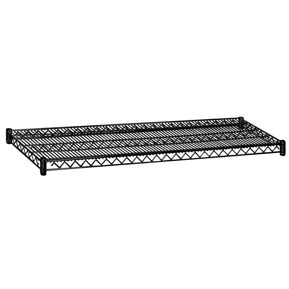 Additional Shelf - for Wire Shelving - 60 Inches Wide - 18 Inches Deep - Black