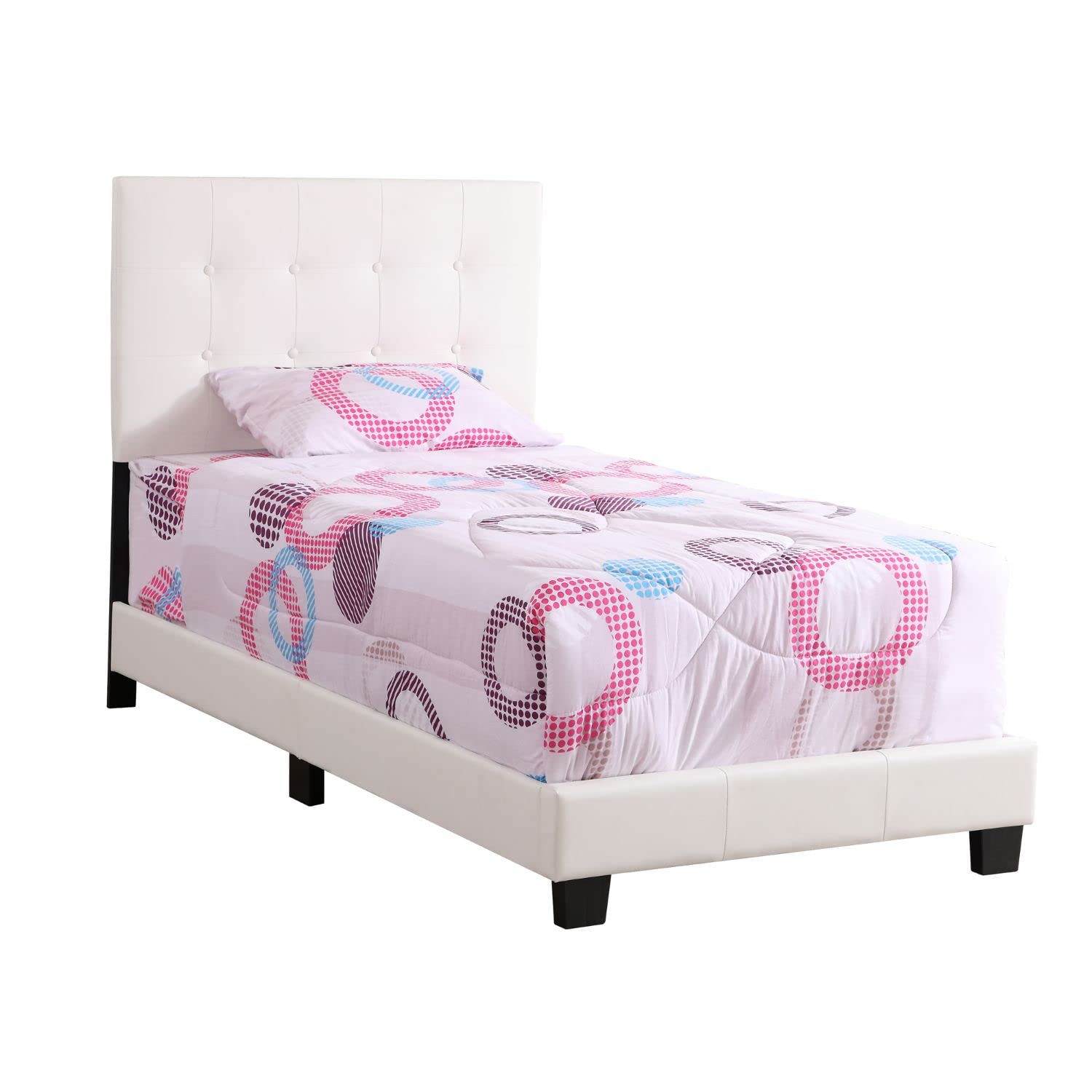 Caldwell White Twin Panel Bed
