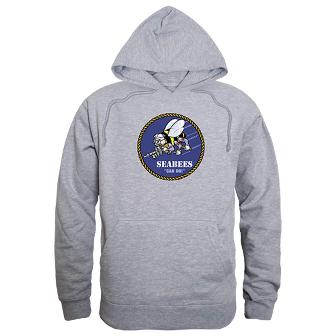 Graphic Pullover, Seabees, H.Grey, 2X
