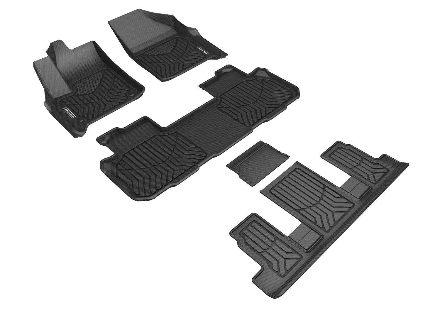3D MAXpider CHEVROLET TRAVERSE 7-SEAT 2018-2022 MAXTRAC BLACK R1 R2 R3