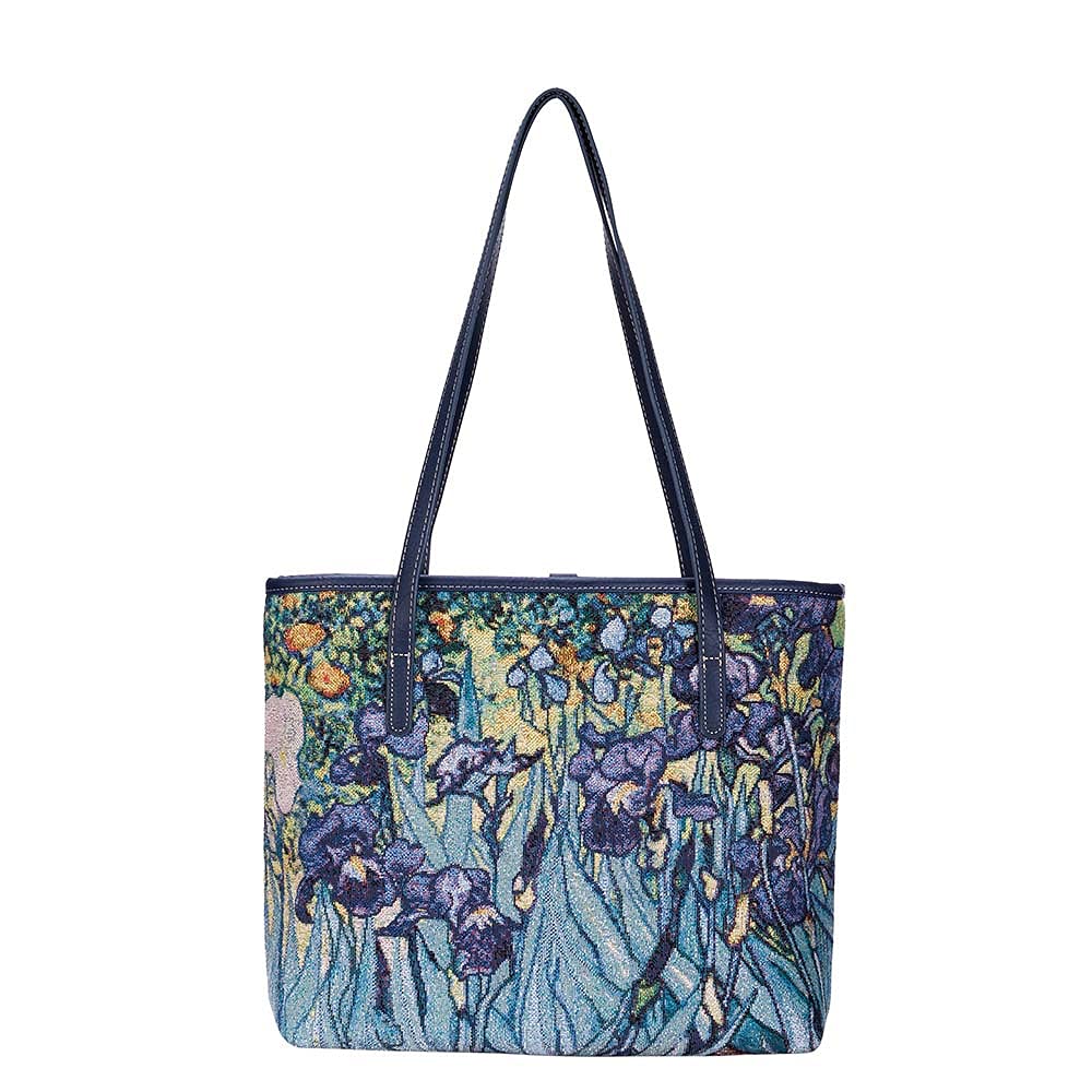 Van Gogh Iris College/Shoulder Tote Bag