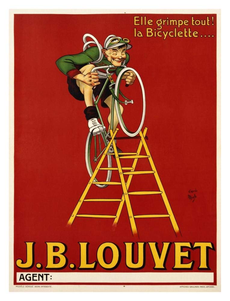 Louvet Bicycles-Paper Art-26x34”