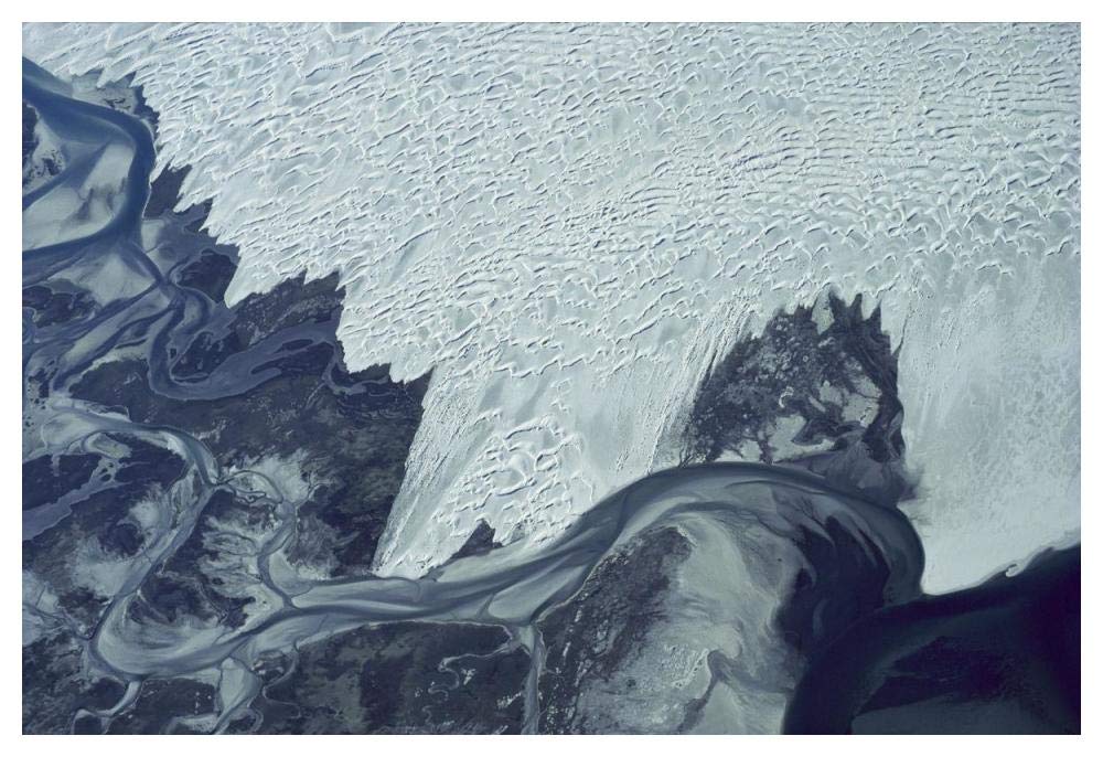 Guerrero Negro dunes, aerial view, Baja California, Mexico-Paper Art-50x34”