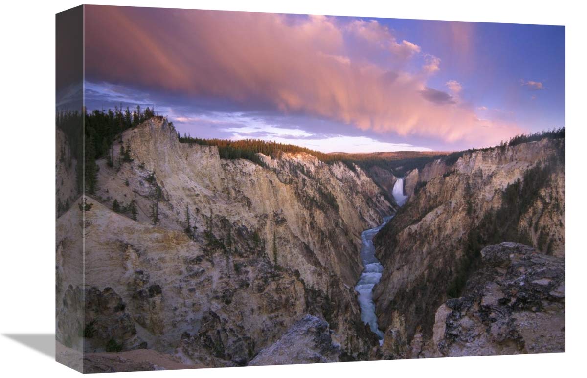 Lower Yellowstone Falls, Yellowstone National Park, Wyoming-Canvas Art-16x12”