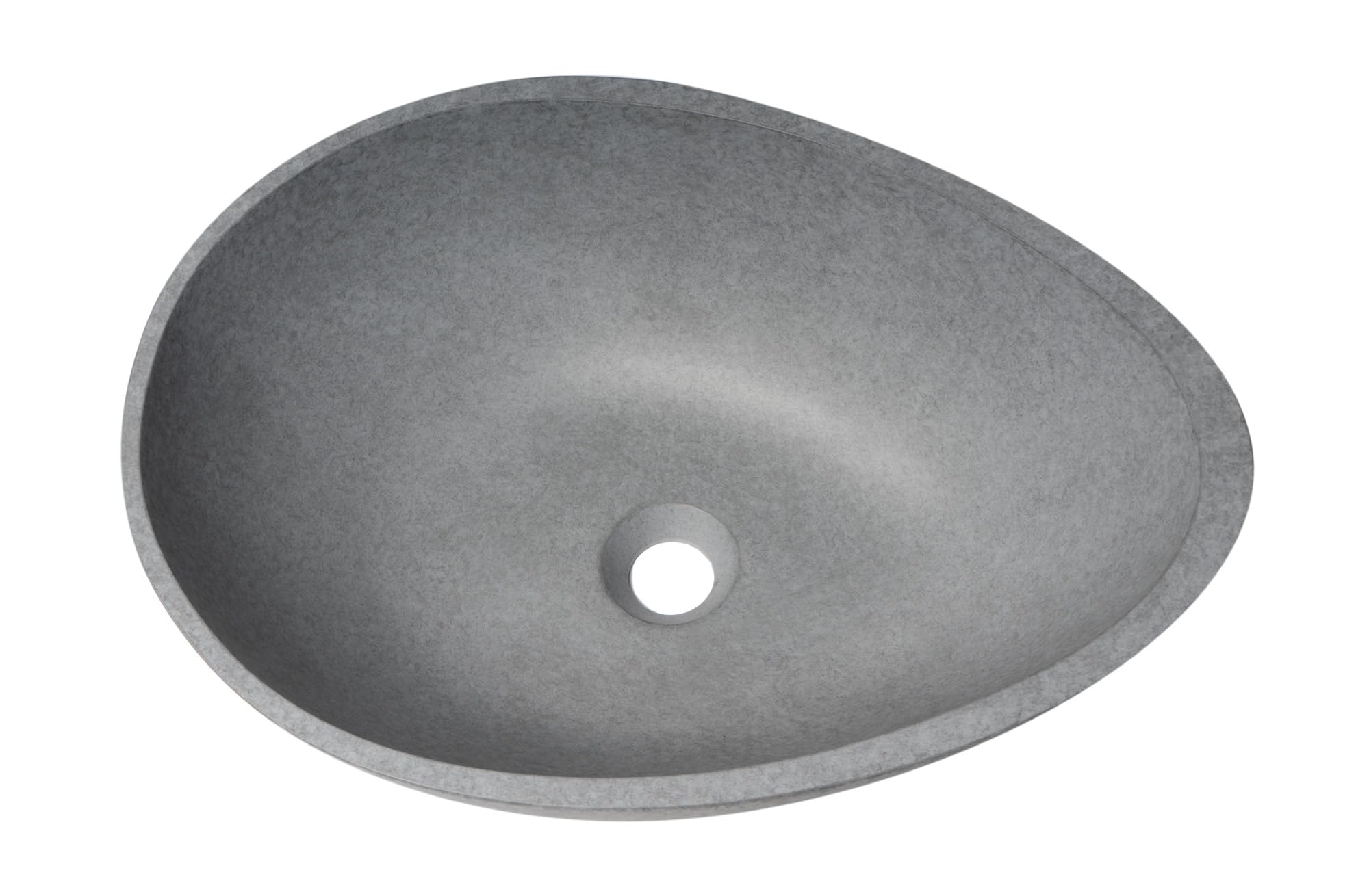 ALFI brand ABCO21O 21 Solid Concrete Tear Drop Above Mount Vessel Sink
